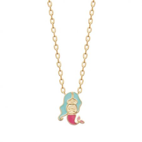 Collier sirène doré
