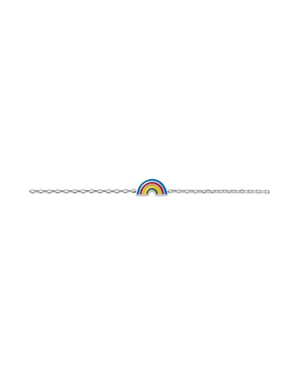 Bracelet arc-en-ciel argent rhodié