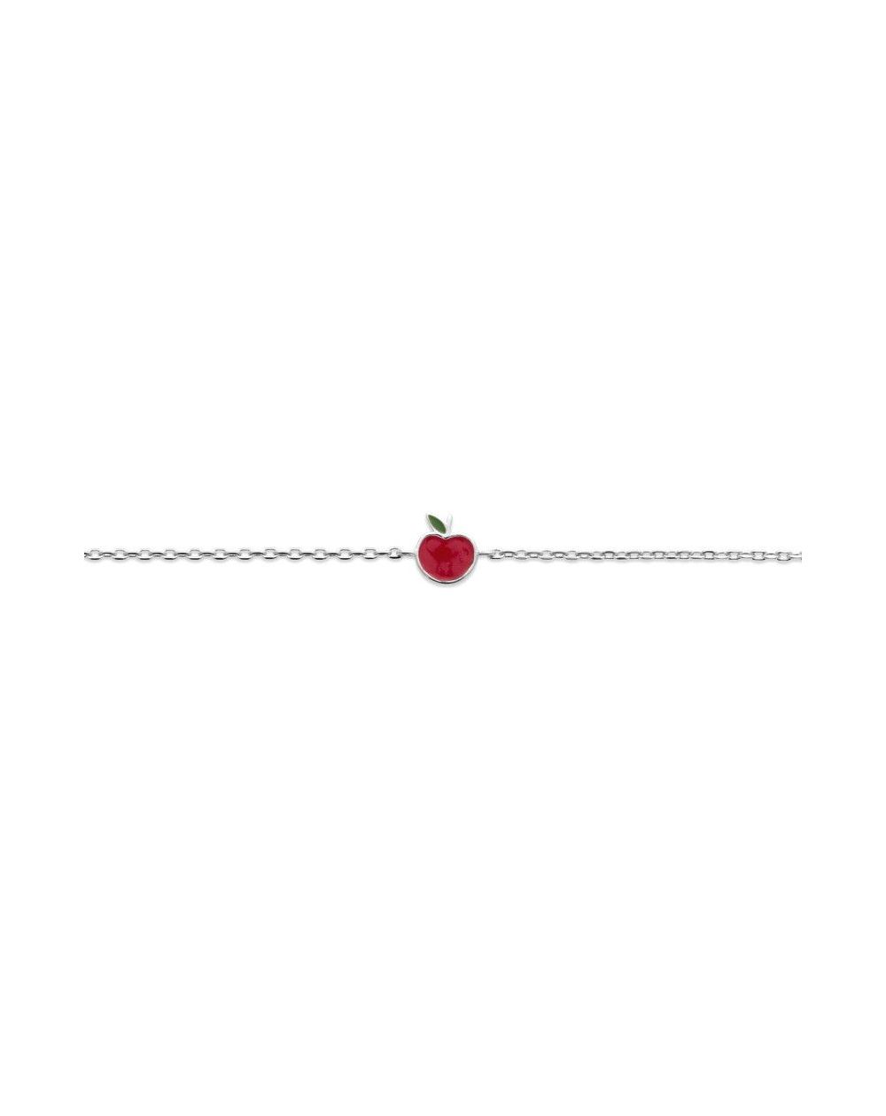 Bracelet cerise argent rhodié