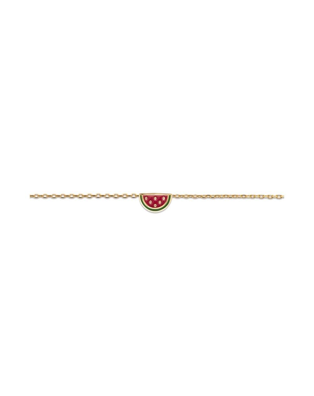 Bracelet pastèque doré