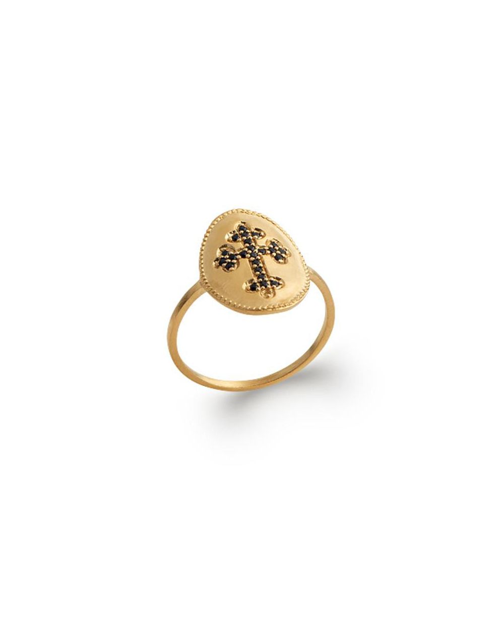 Bague Croix Strass Punk Pour Homme/femme - Ajustable, Plaquée Argent - Style Chrétien Ou Hip-hop
