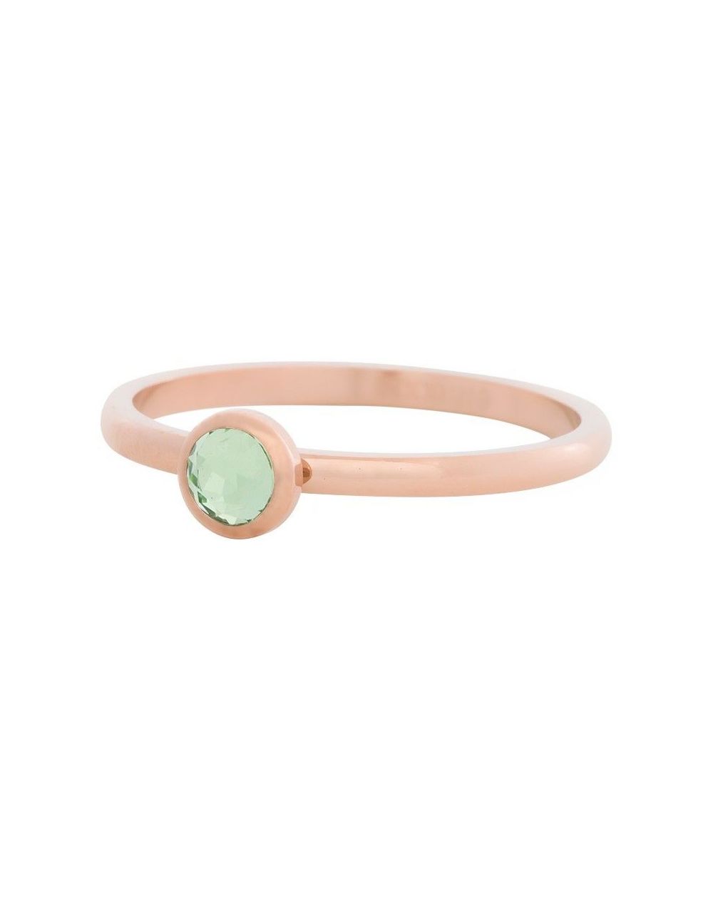 iXXXi - Solitaire crystal green stone pink iXXXi
