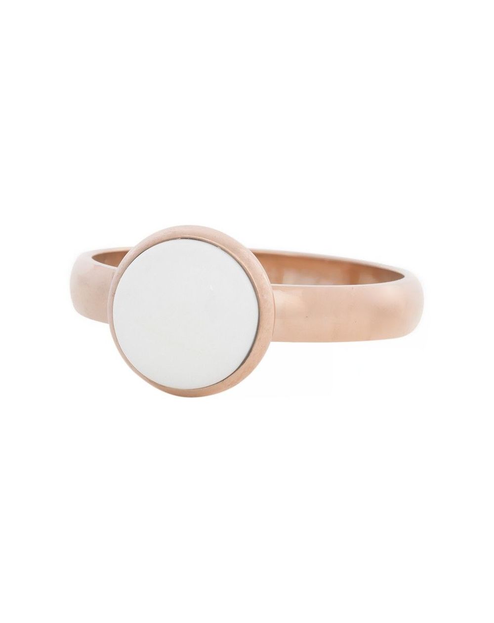 iXXXi - Solitaire witte steen 12mm roze iXXXi