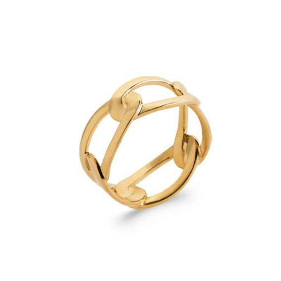 18k gold plated shaillion ring