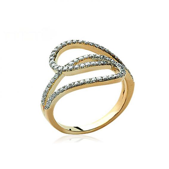 Ring intertwined gold 18k...