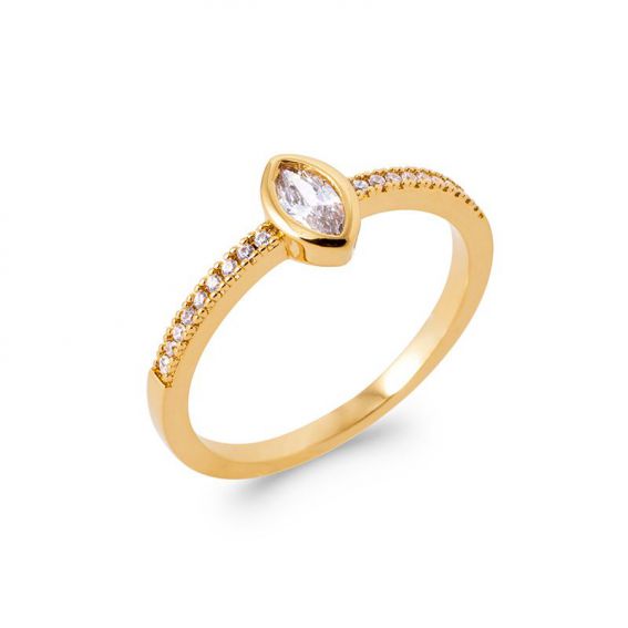 Almond solitaire ring ring...