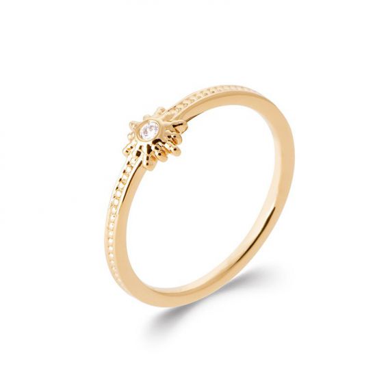 Bague étoile plaqué or 18k...
