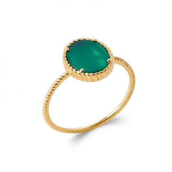 18K PV gold plated ring
