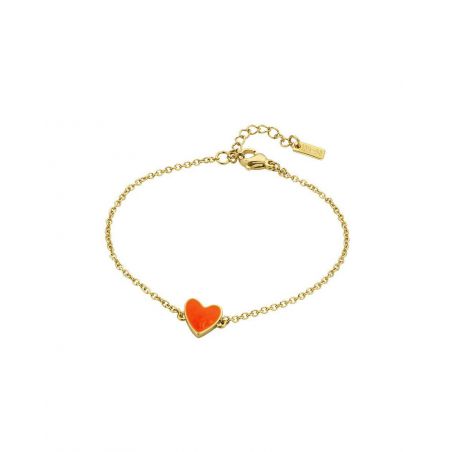 Bracelet MYA BAY - Neon orange Heart - BR-231 - Bijoux Mya Bay
