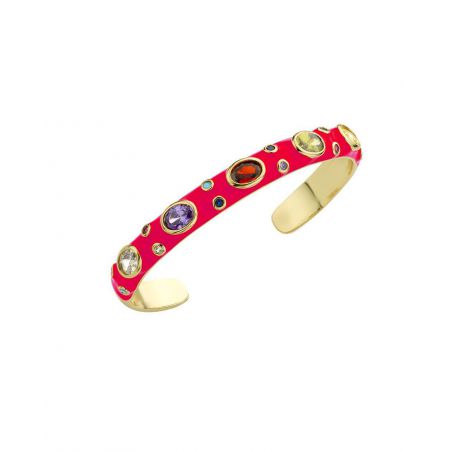 Bracelet MYA BAY - Fuchsia Candy Stone - BR-249 - Bijoux Mya Bay