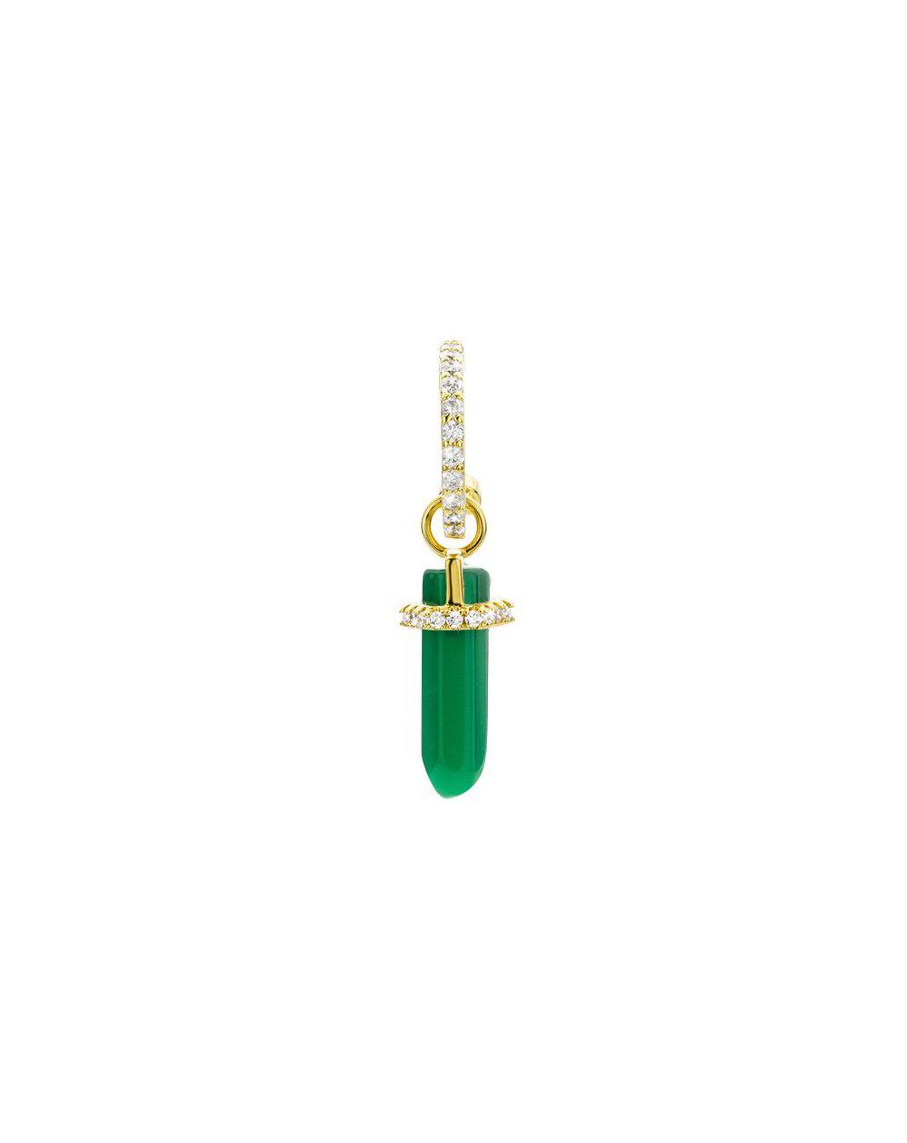 Boucle d'oreille MYA BAY Green Crystal - BO-180-1 - Mya Bay