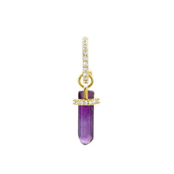 Boucle d'oreille MYA BAY Purple Crystal - BO-181-1 - Mya Bay