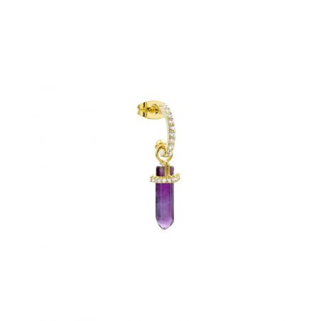 Boucle d'oreille MYA BAY Purple Crystal - BO-181-1 - Mya Bay