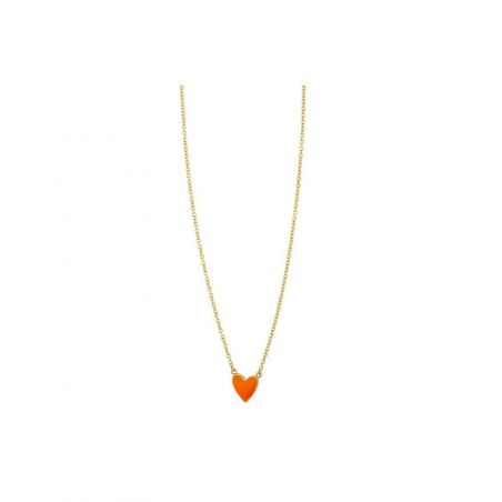 Collier Mya Bay Neon Orange Heart - CO-164 - Bijoux et Marque Mya Bay
