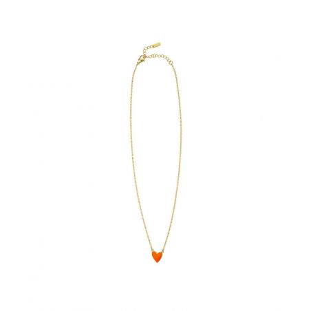 Collier Mya Bay Neon Orange Heart - CO-164 - Bijoux et Marque Mya Bay