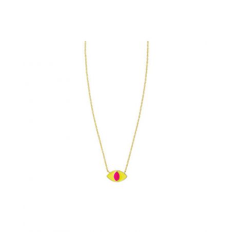 Collier Rainbow Yellow Ojo - Edition limitée - CO-175 - Bijoux et Marque Mya Bay