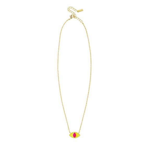 Collier Rainbow Yellow Ojo - Edition limitée - CO-175 - Bijoux et Marque Mya Bay