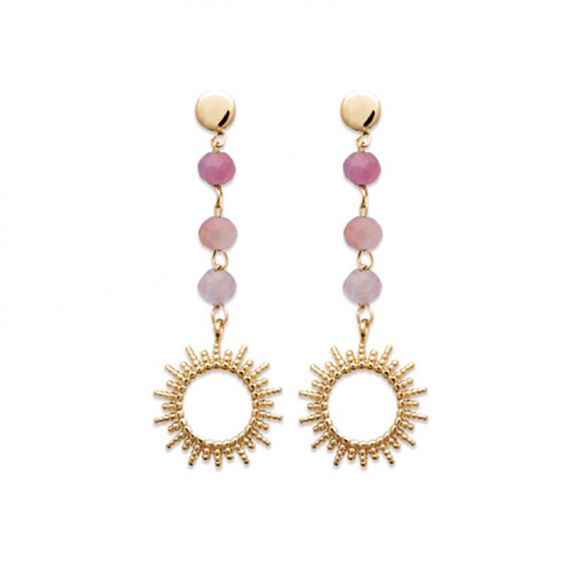 Roze toermalijn 18k roze...