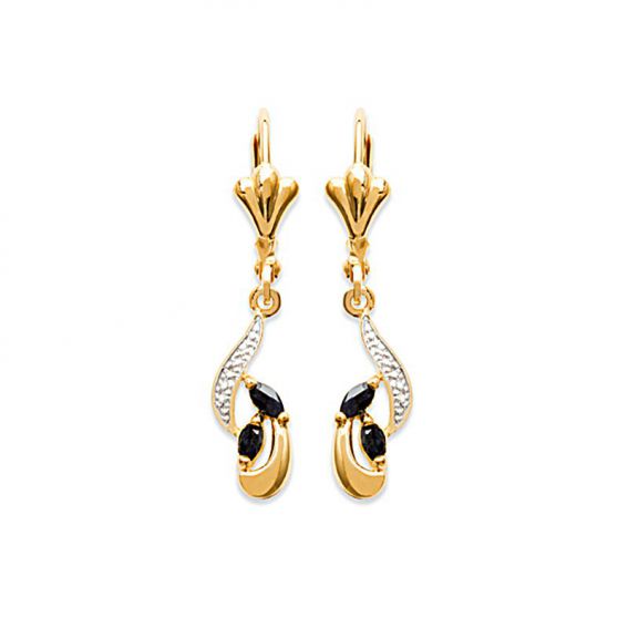 18K PV gold plated earrings
