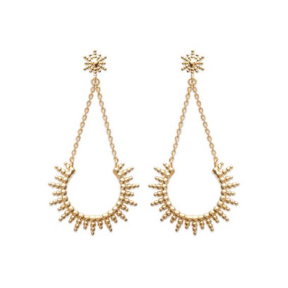 18K vergulde oorbellen