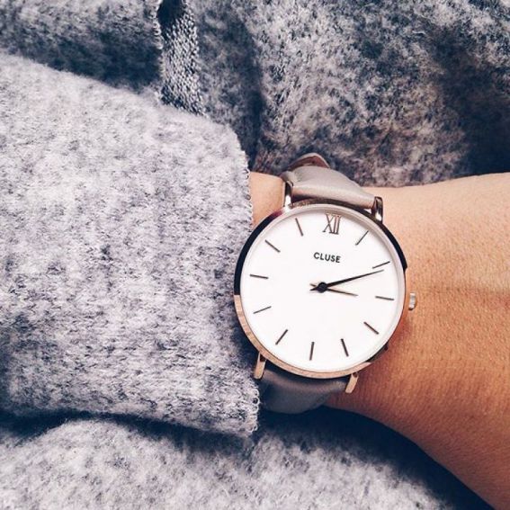 Cluse - Watch CLUSE - Midnight rose gold white / gray