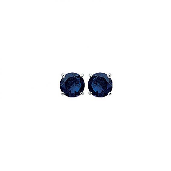 Blue earrings 5mm Silver...