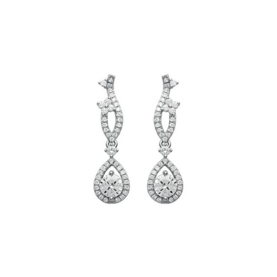 Silver earrings 925 rhodium...