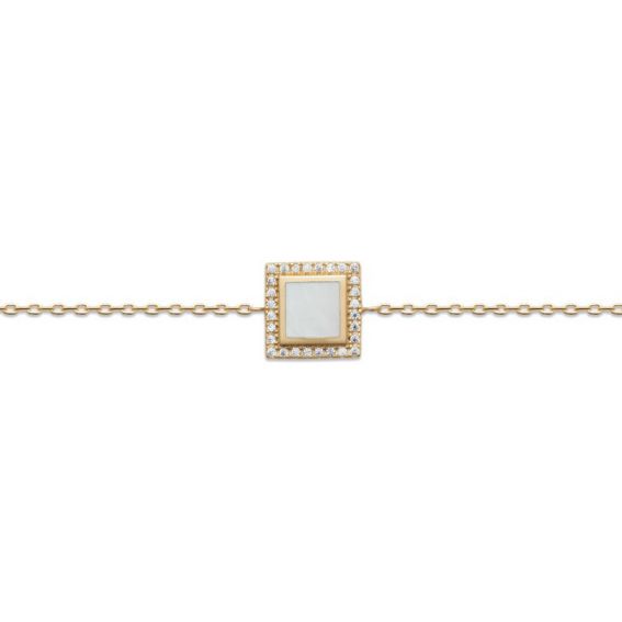Gold plated square bracelet...