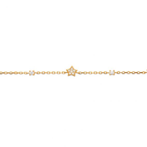 Star plated bracelet and 2...