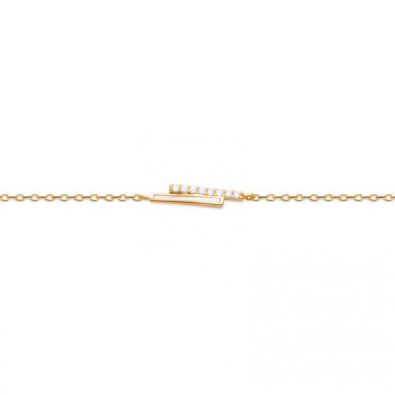 Armband pl-goud 750 3mic...