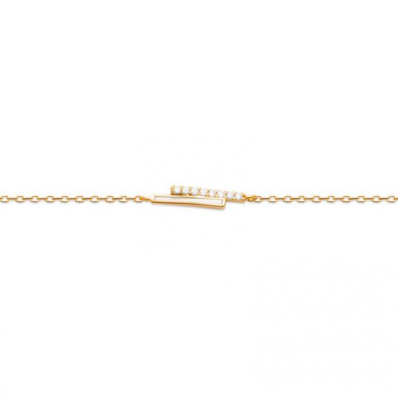 Double Bracelet Plated Gold...