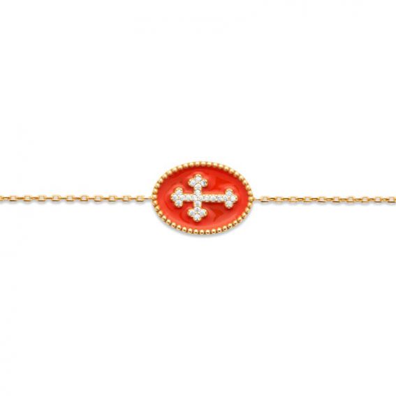 Bracelet croix plaqué or...