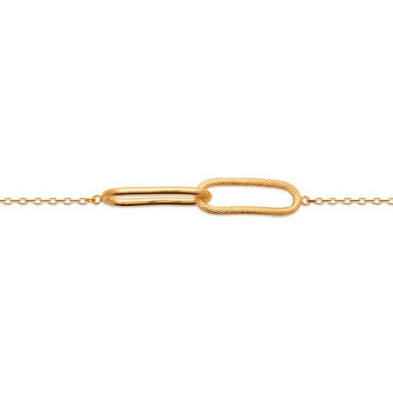 Bijou argent/plaqué or 18k gold plated Camberra bracelet