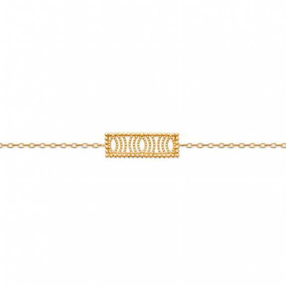 Bijou argent/plaqué or Andore bracelet 18k gold plated