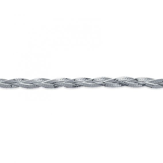 Bijou argent/plaqué or 925 silver 4mm tangled snake mesh bracelet
