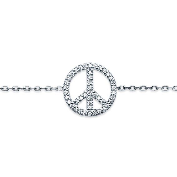 Peace and love bracelet in...