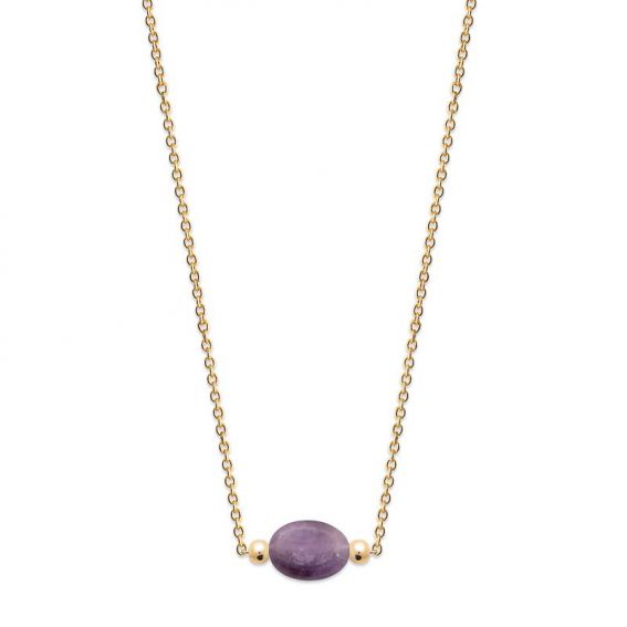 18k Amethyst gold plated...