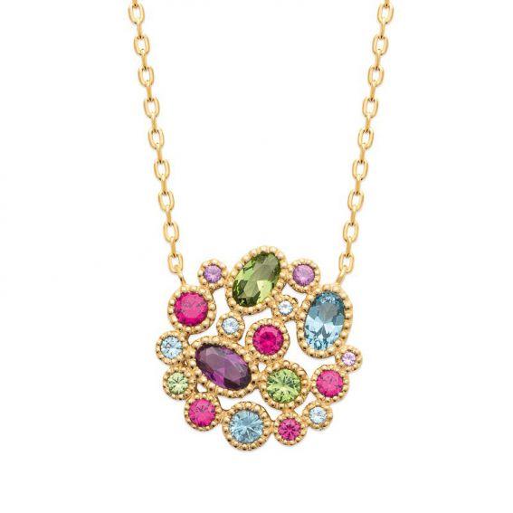 Collier Jessica plaqué or...