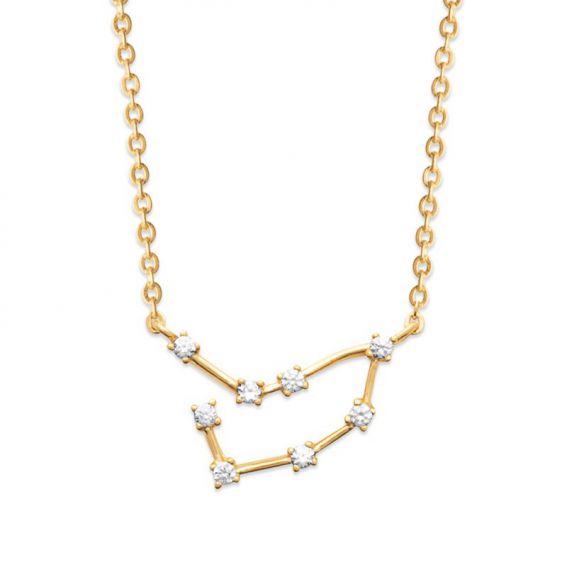 18k zirkonium Steenbok Goud...