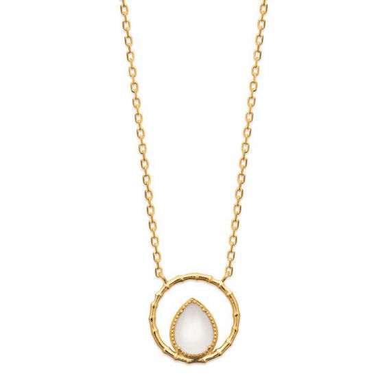 18k moon stone plated...