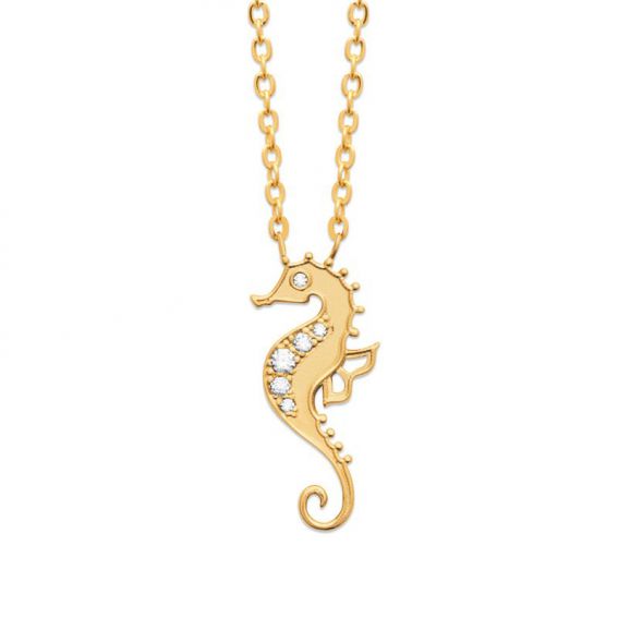 Golden hippocampal necklace