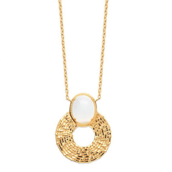 18k moon stone plated...