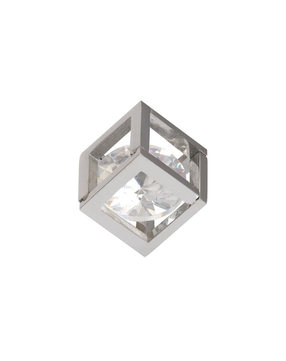 Charm Hollow Cube Stone argenté | Pendentif de la marque iXXXi