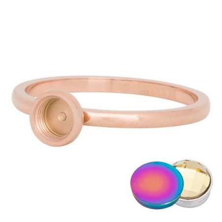 Base rosée pour élément interchangeable iXXXi - Bijoux de marque iXXXi