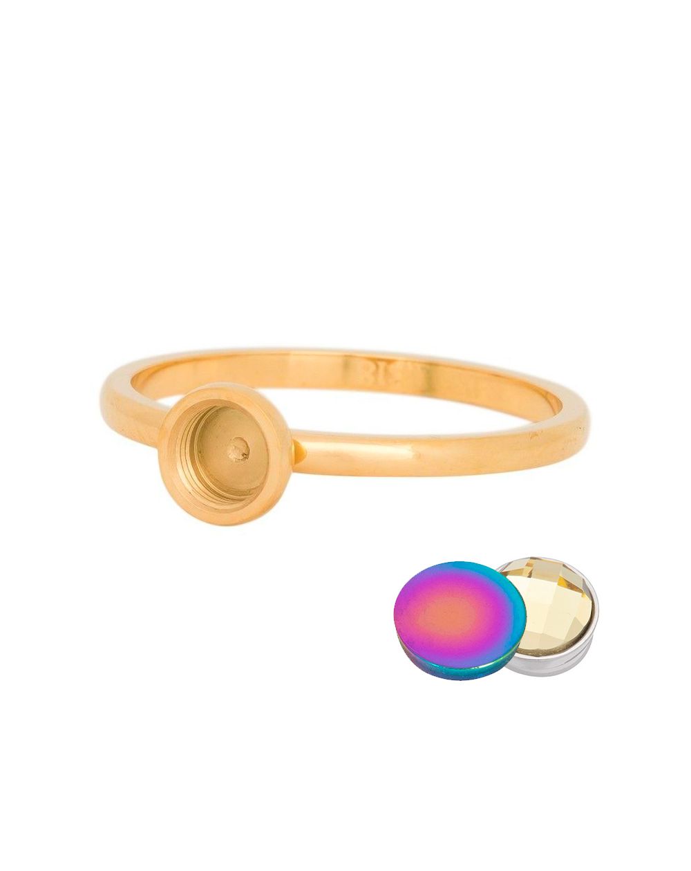 Base dorée pour élément interchangeable iXXXi - Bijoux de marque iXXXi