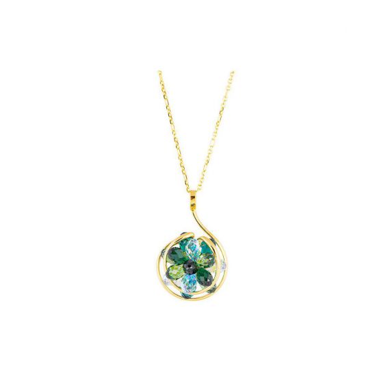 Collier Andrea Marazzini - Cristal Swarovski Bouquet Emerald