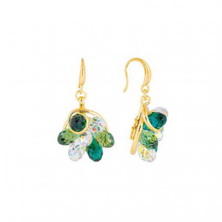 Boucles d'oreilles Andrea Marazzini - Cristal Swarovski Extra Small Bouquet Emerald