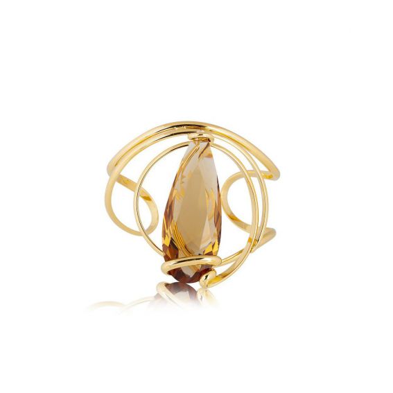 Andrea Marazzini bijoux - Bracelet cristal Swarovski Big Florence Golden Shadow Aura