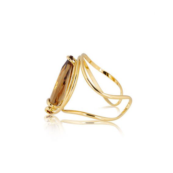 Andrea Marazzini bijoux - Bracelet cristal Swarovski Big Florence Golden Shadow Aura