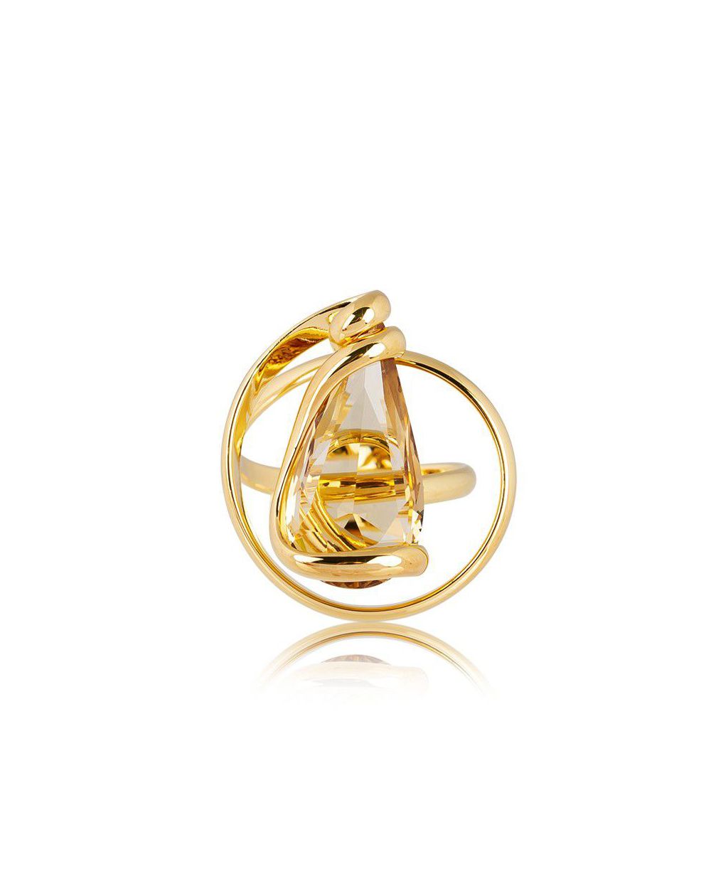 Andrea Marazzini - Bague cristal Swarovski Florence Golden Shadow Aura